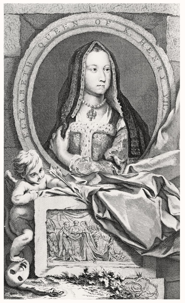 Yorki Erzsébet (1465-1503) portréja, 1747 alkotó: John and Paul after Knapton