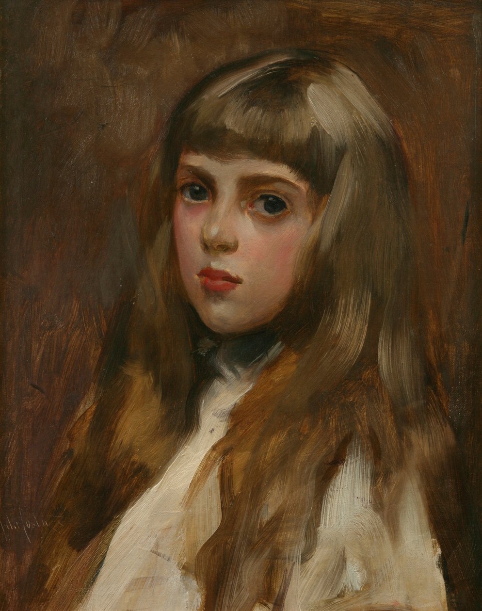 Marjorie Armstrong portréja, 1895 körül alkotó: John da Costa