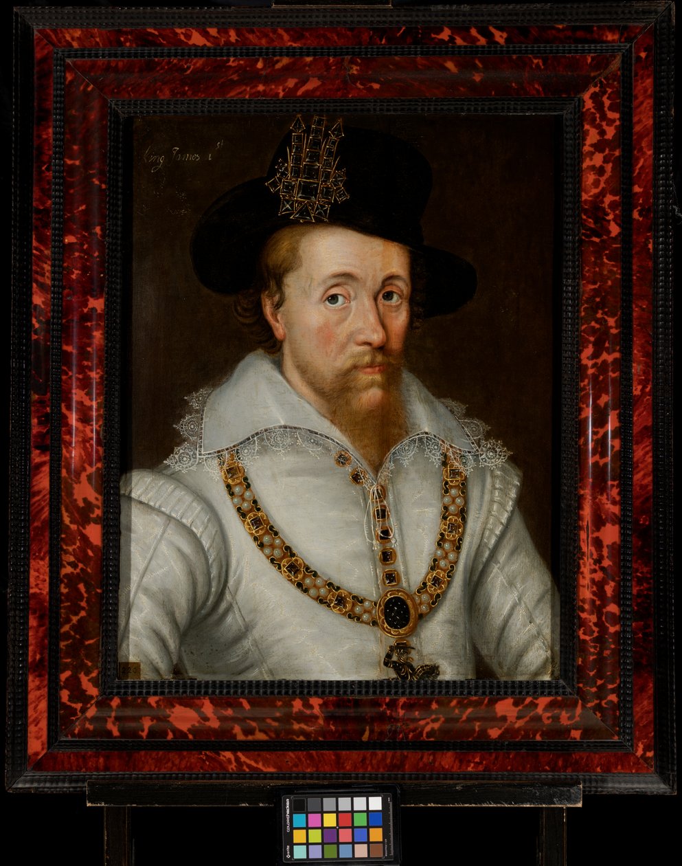 I. és VI. Jakab (1556-1625) alkotó: John de the Elder (studio of) Critz