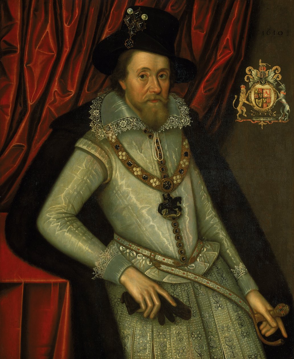I. Jakab (1566-1625), 1610 körül (olaj, vászon) alkotó: John de the Elder Critz