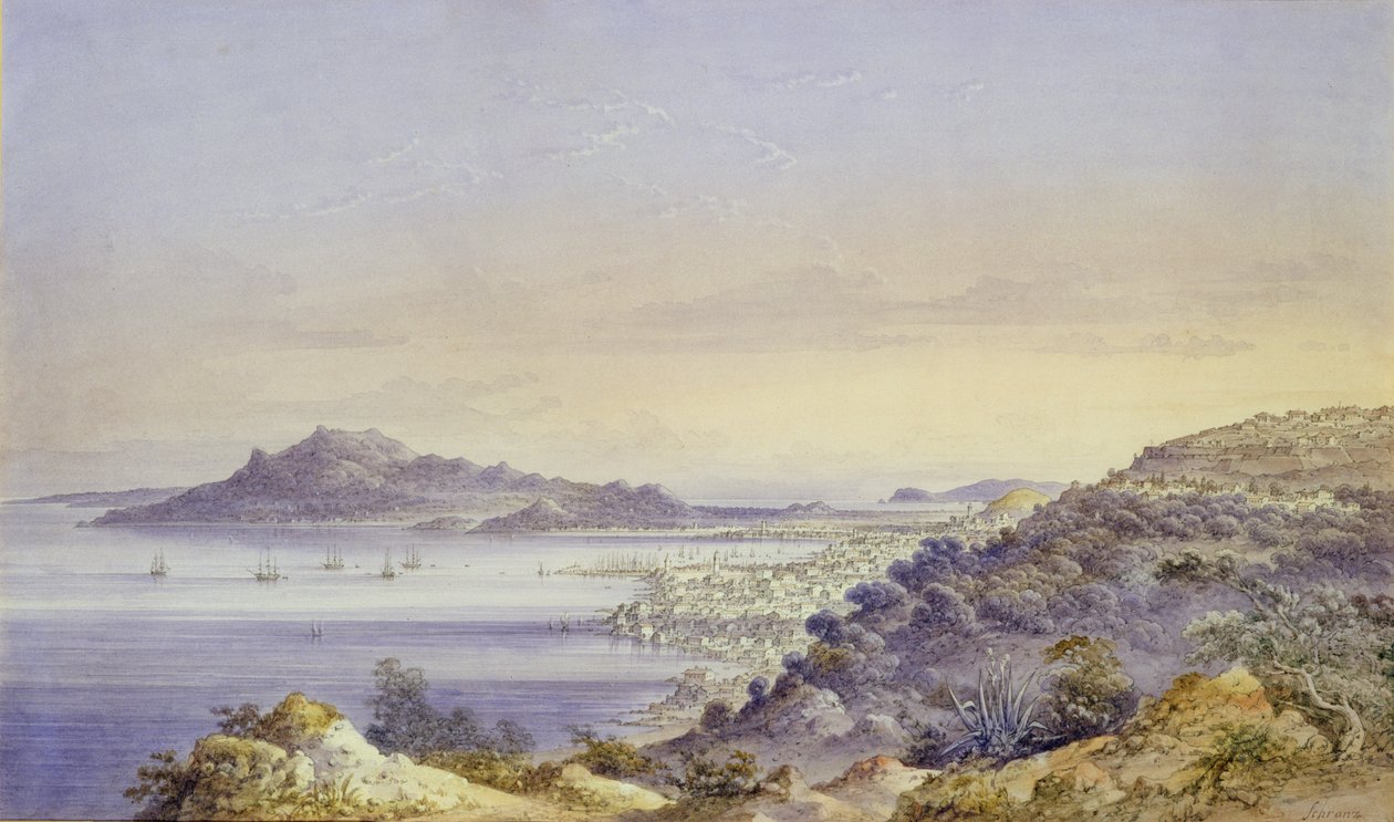 Zante városa és kikötője alkotó: John or Giovanni Schranz