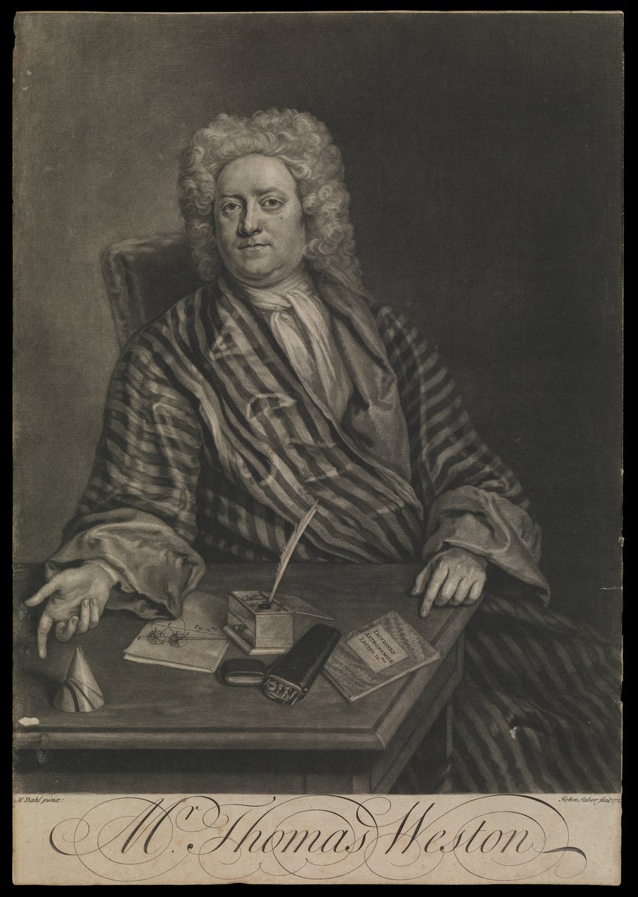 Thomas Weston, 1725 körül (metszet, metszet) alkotó: John the younger Faber
