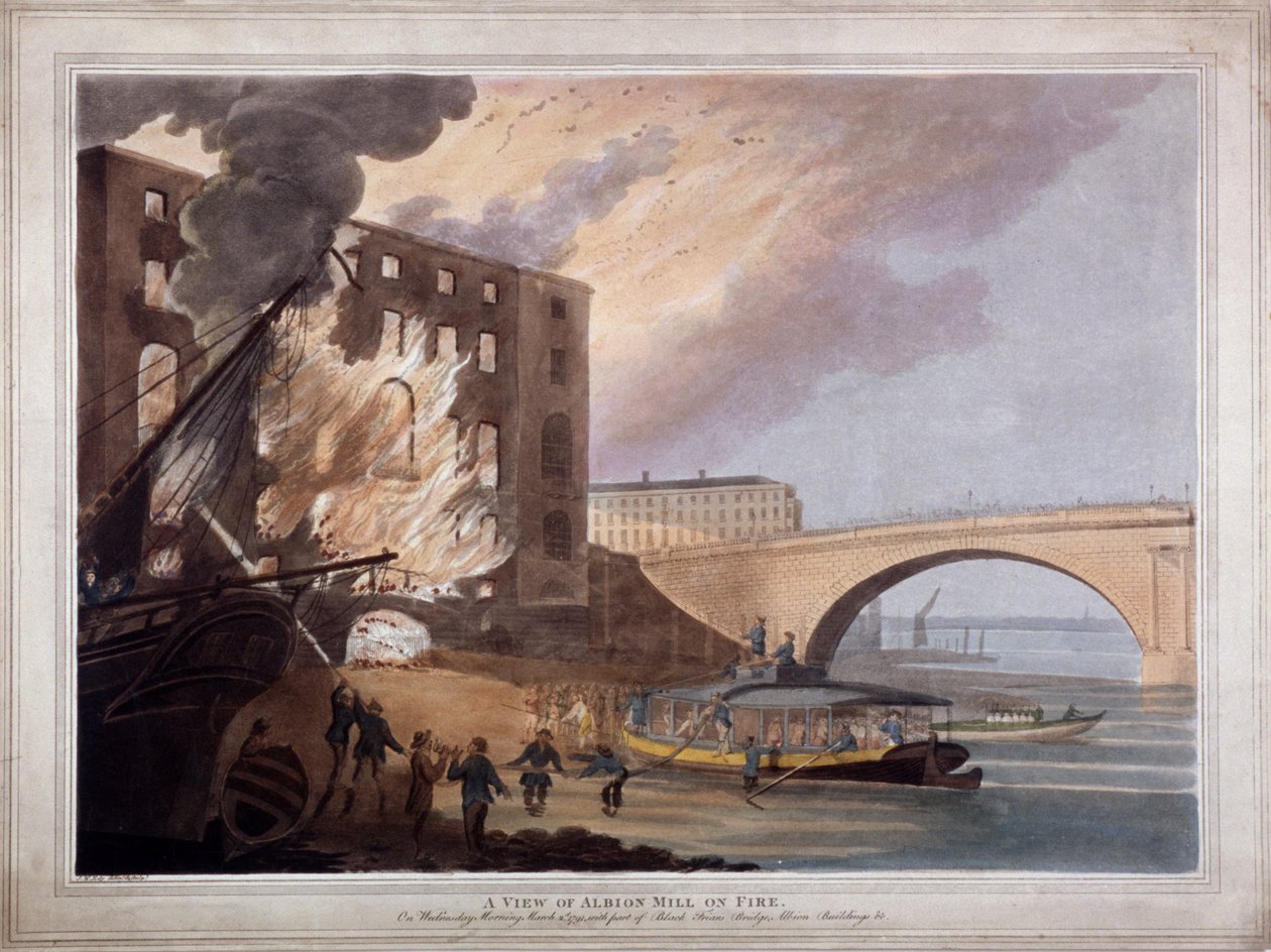 Albion Place, Southwark, London, 1791 alkotó: John william Edy
