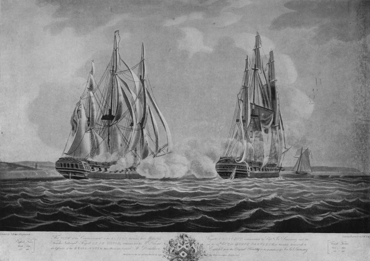 A Reunion elfoglalása, 1794 alkotó: John william Edy