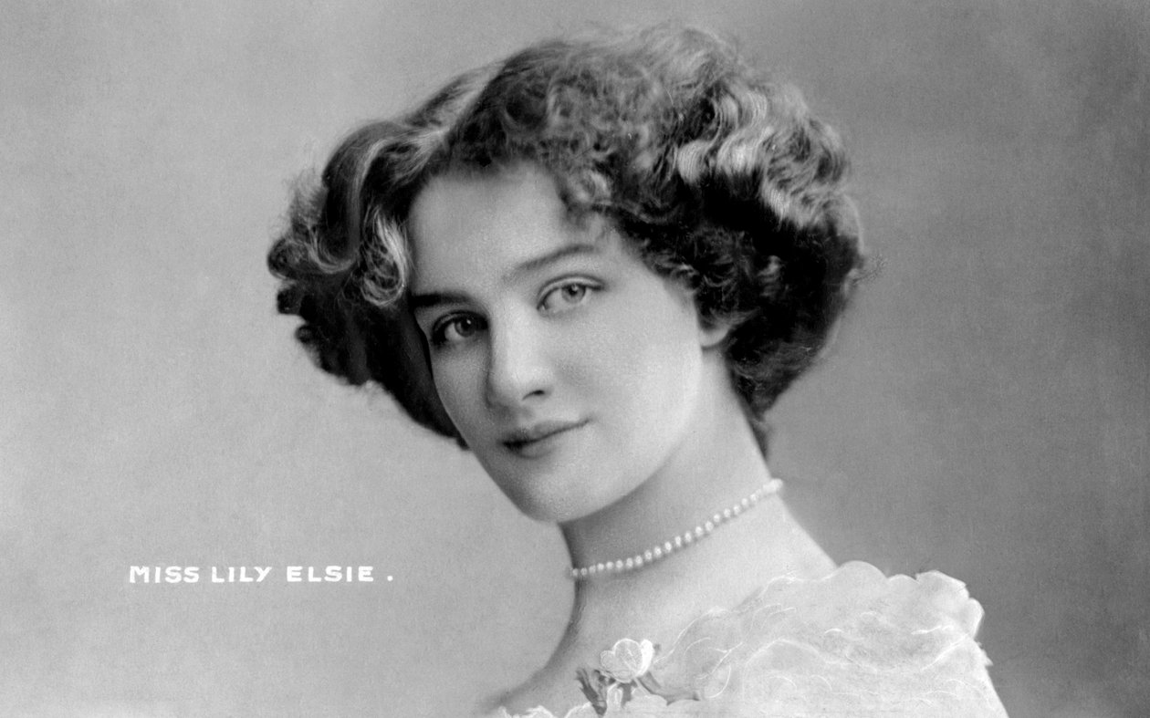 Lily Elsie 1886-1962, angol színésznő, a XX. század elején. alkotó: Johnston and Hoffman