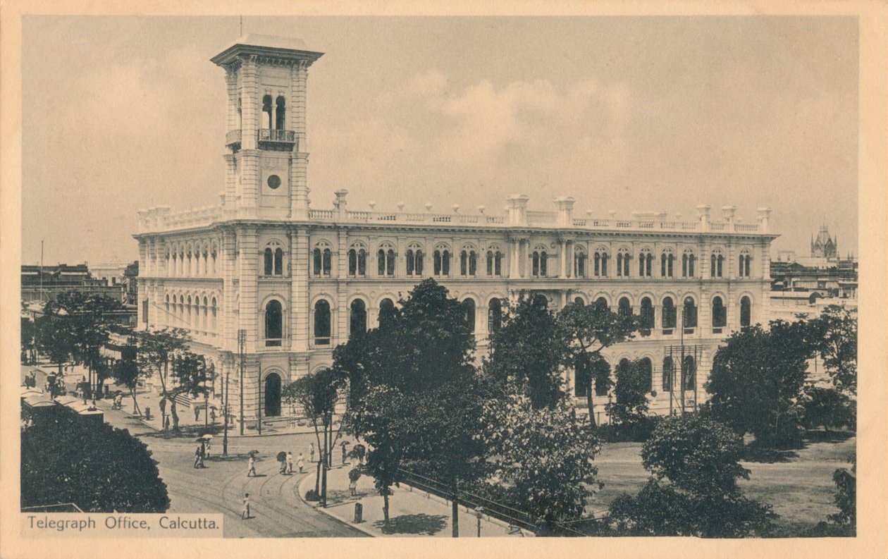 "Telegraph Office, Calcutta", c1900 alkotó: Johnston and Hoffmann