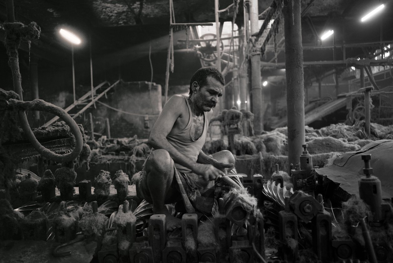 Jutagyár, Kolkata, India, 2017 (fotó) alkotó: Jon Nicholson