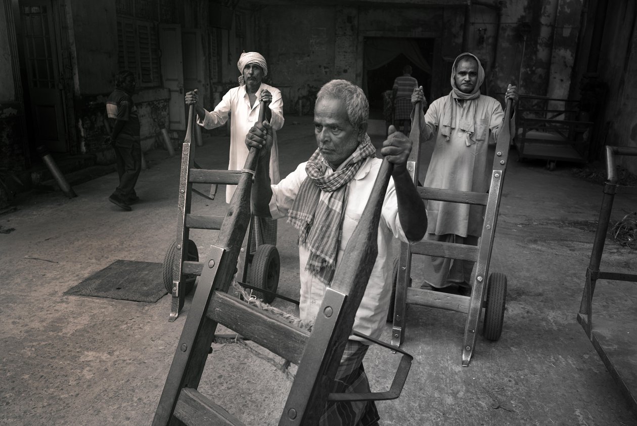Jutagyár, Kolkata, India, 2017 (fotó) alkotó: Jon Nicholson