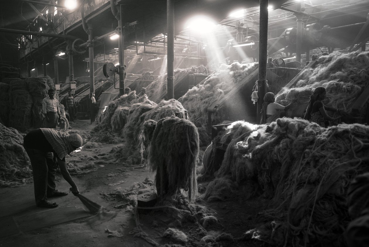 Jutagyár, Kolkata, India, 2017 (fotó) alkotó: Jon Nicholson