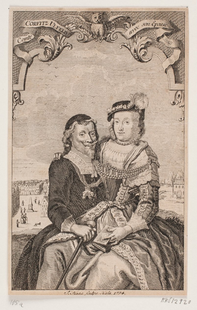 Leonora Christina és Corfitz Ulfeldt alkotó: Jonas Haas