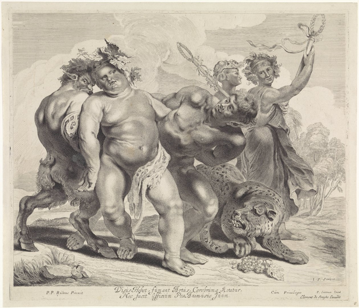 Bacchus részegsége alkotó: Jonas Suyderhoef
