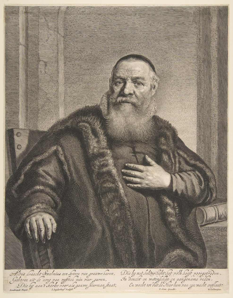 Eleazor Swalmius portréja.n.d. alkotó: Jonas Suyderhoef