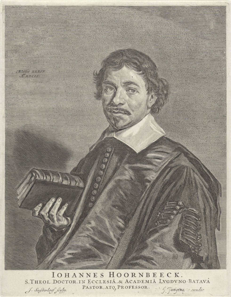 Johannes Hoornbeeck portréja alkotó: Jonas Suyderhoef