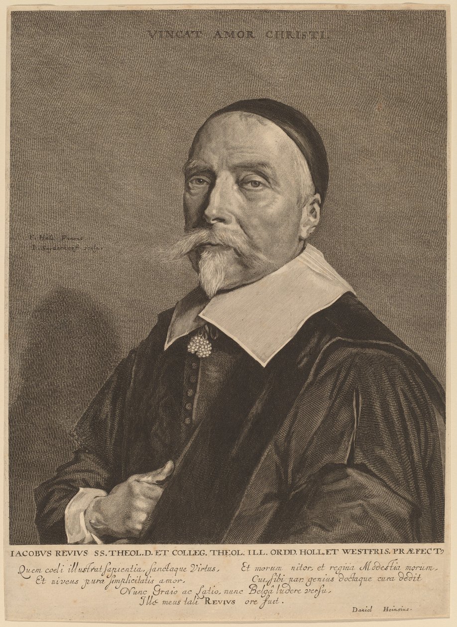 Jacob Revius alkotó: Jonas Suyderhoff after Frans Hals