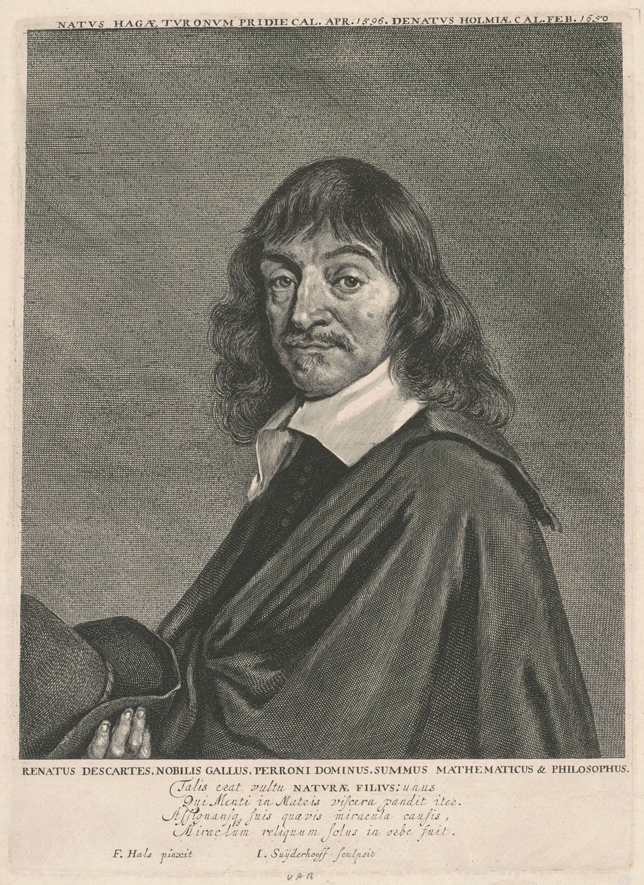 René Descartes alkotó: Jonas Suyderhoff, after Frans Hals