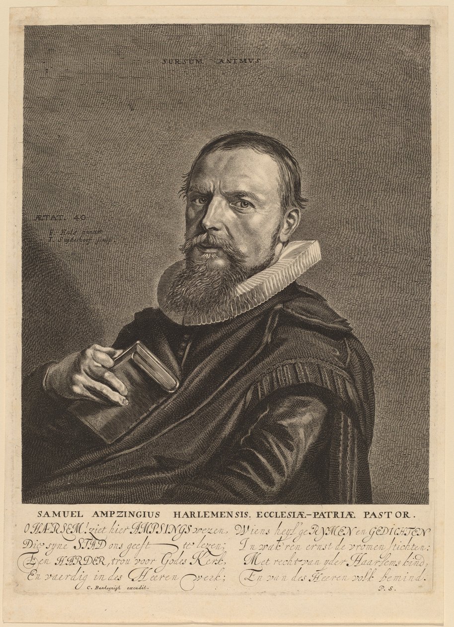 Samuel Ampzing alkotó: Jonas Suyderhoff after Frans Hals