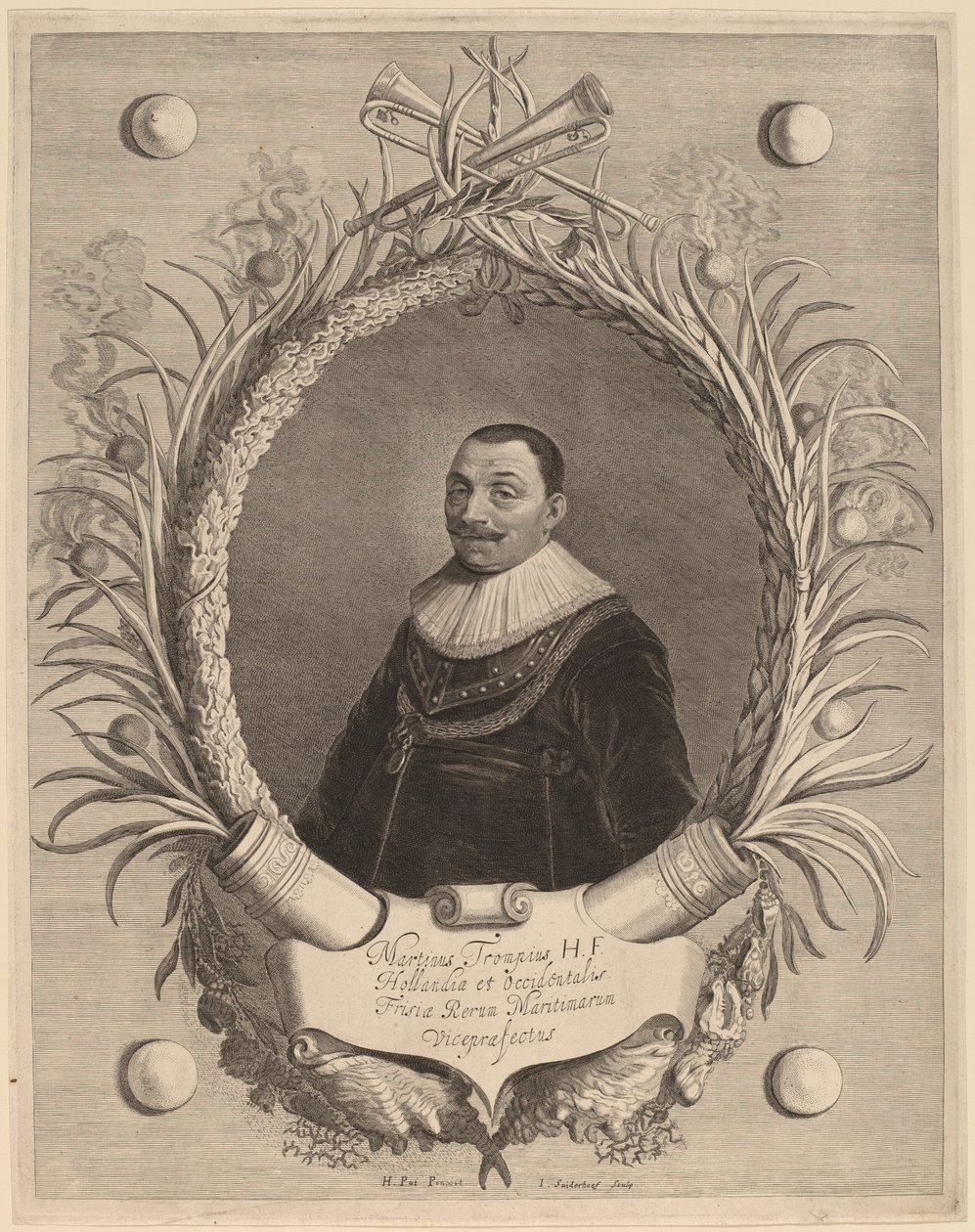 Martin van Tromp alkotó: Jonas Suyderhoff after Hendrik Gerritsz Pot