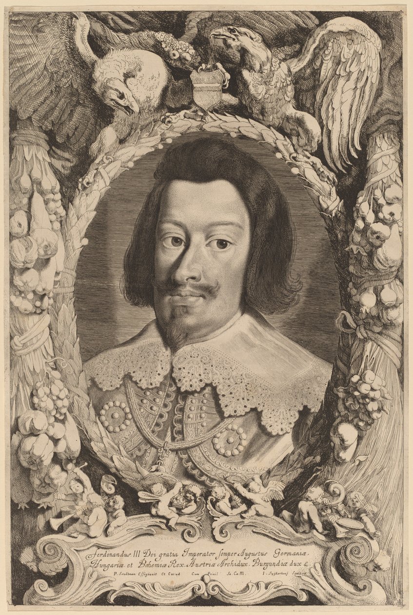 Ferdinánd császár III alkotó: Jonas Suyderhoff after Pieter Claesz Soutman