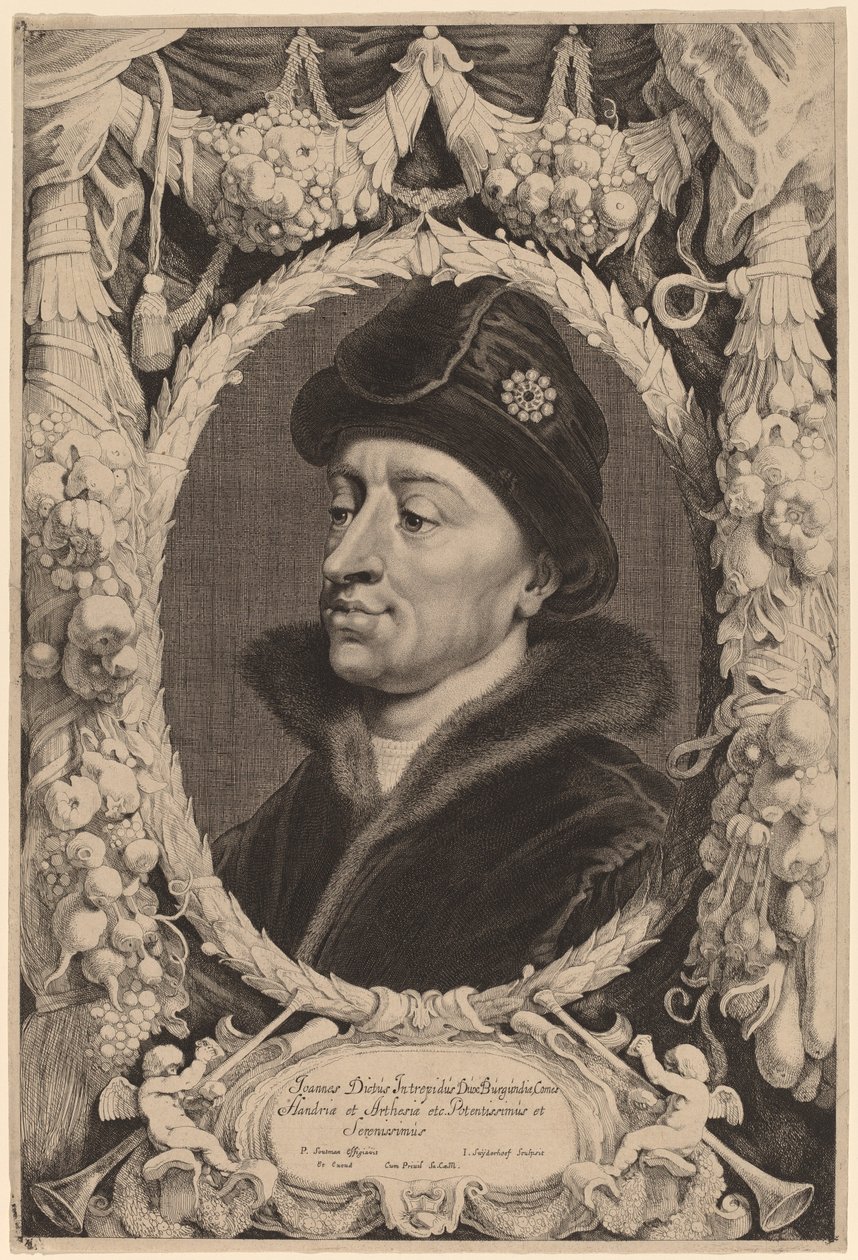 Rettenthetetlen János, Burgundia hercege alkotó: Jonas Suyderhoff after Pieter Claesz Soutman