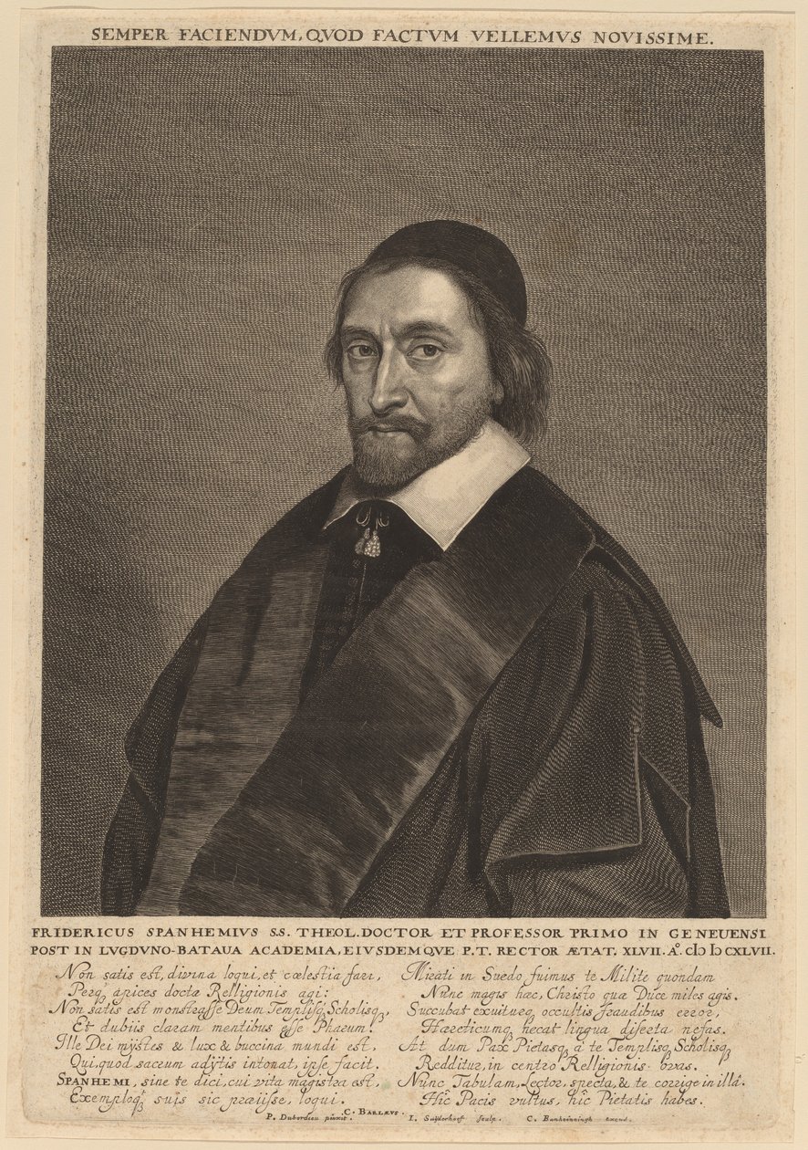 Frederick Spanheim alkotó: Jonas Suyderhoff after Pieter Dubordieu