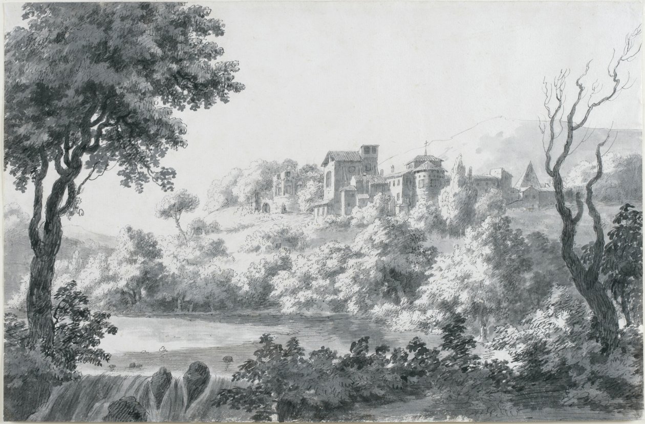 Tivoli egy részének kilátása, 1758 alkotó: Jonathan Skelton