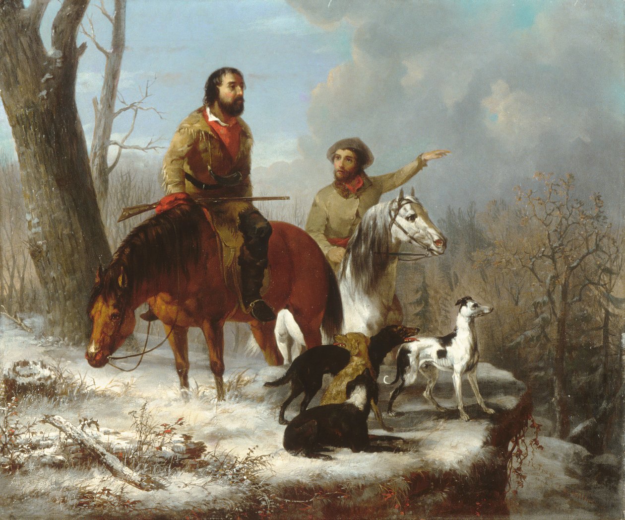 Trapperek, kb. 1855 alkotó: Jonathan K. Trego