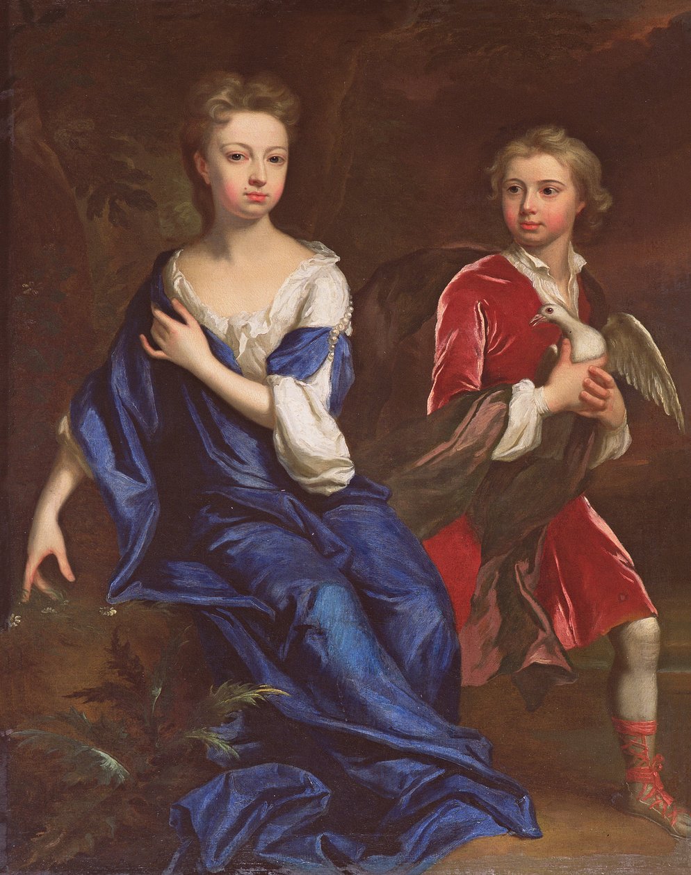 Lady Catherine és a tisztelt Robert Herbert, 1709-1010 körül alkotó: Jonathan Richardson