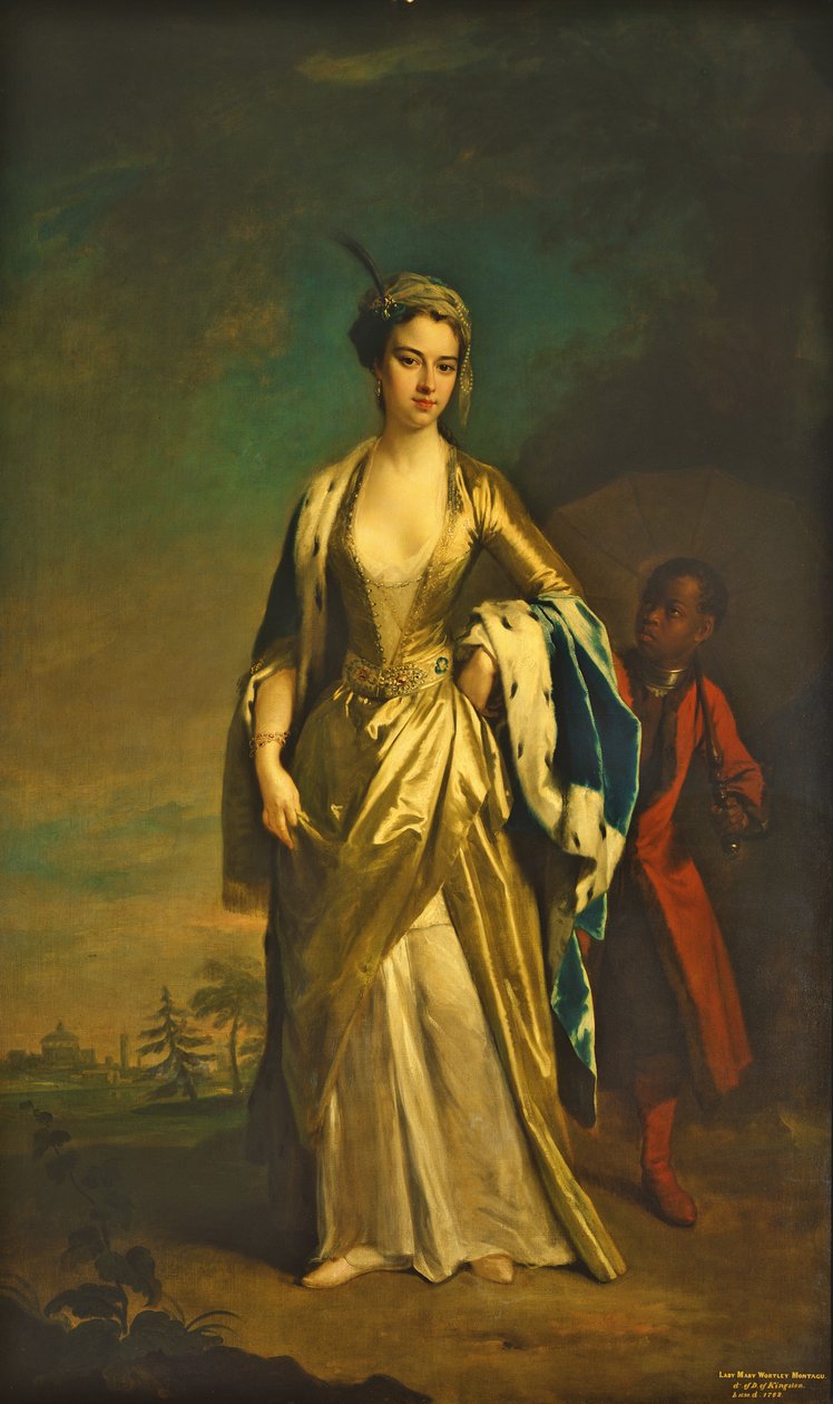 Lady Mary Wortley Montagu, 1725 körül alkotó: Jonathan Richardson