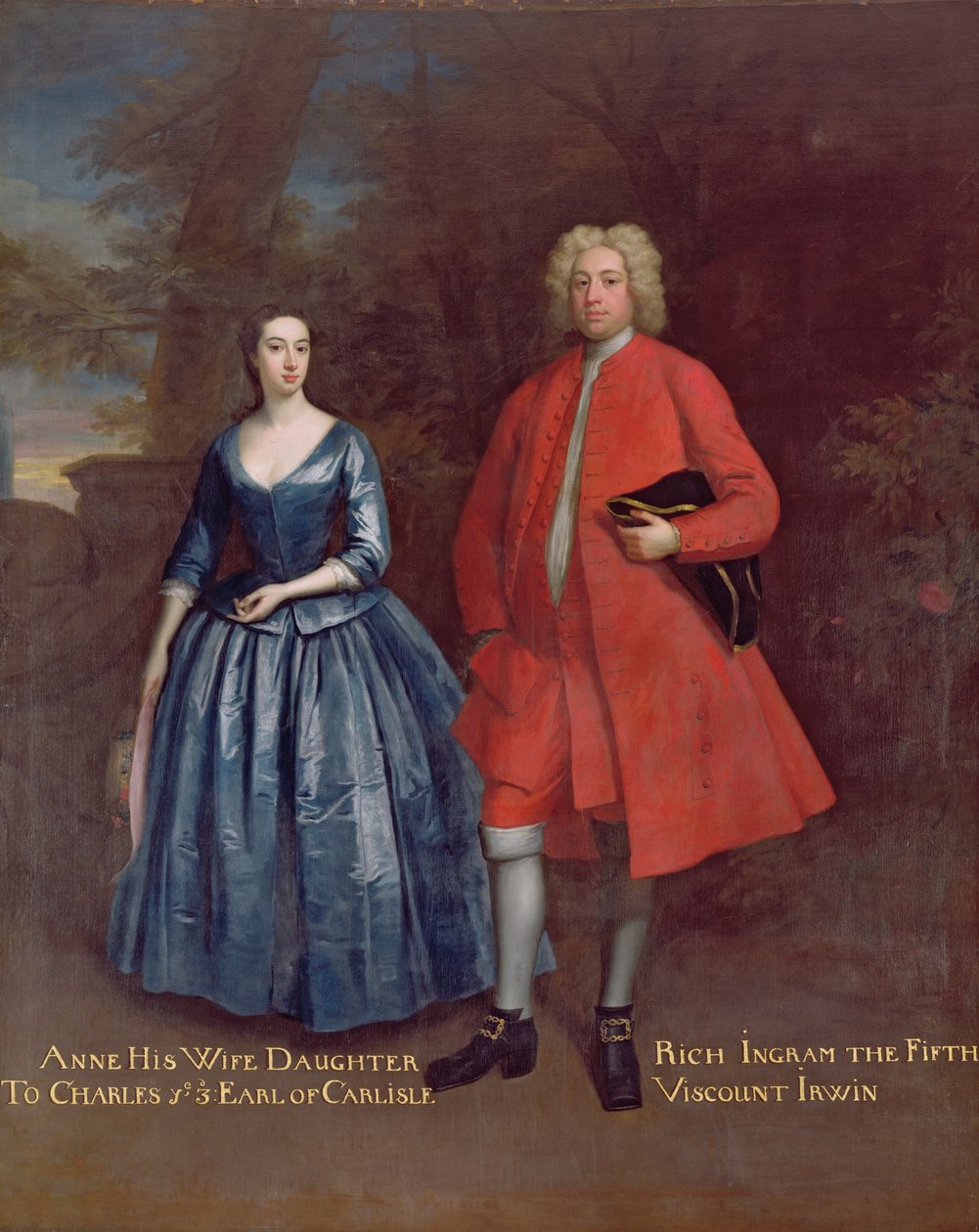 Gazdag portréja, Irwin 5. vikomt és felesége, Anne, 1715-20 körül (olaj, vászon) alkotó: Jonathan Richardson