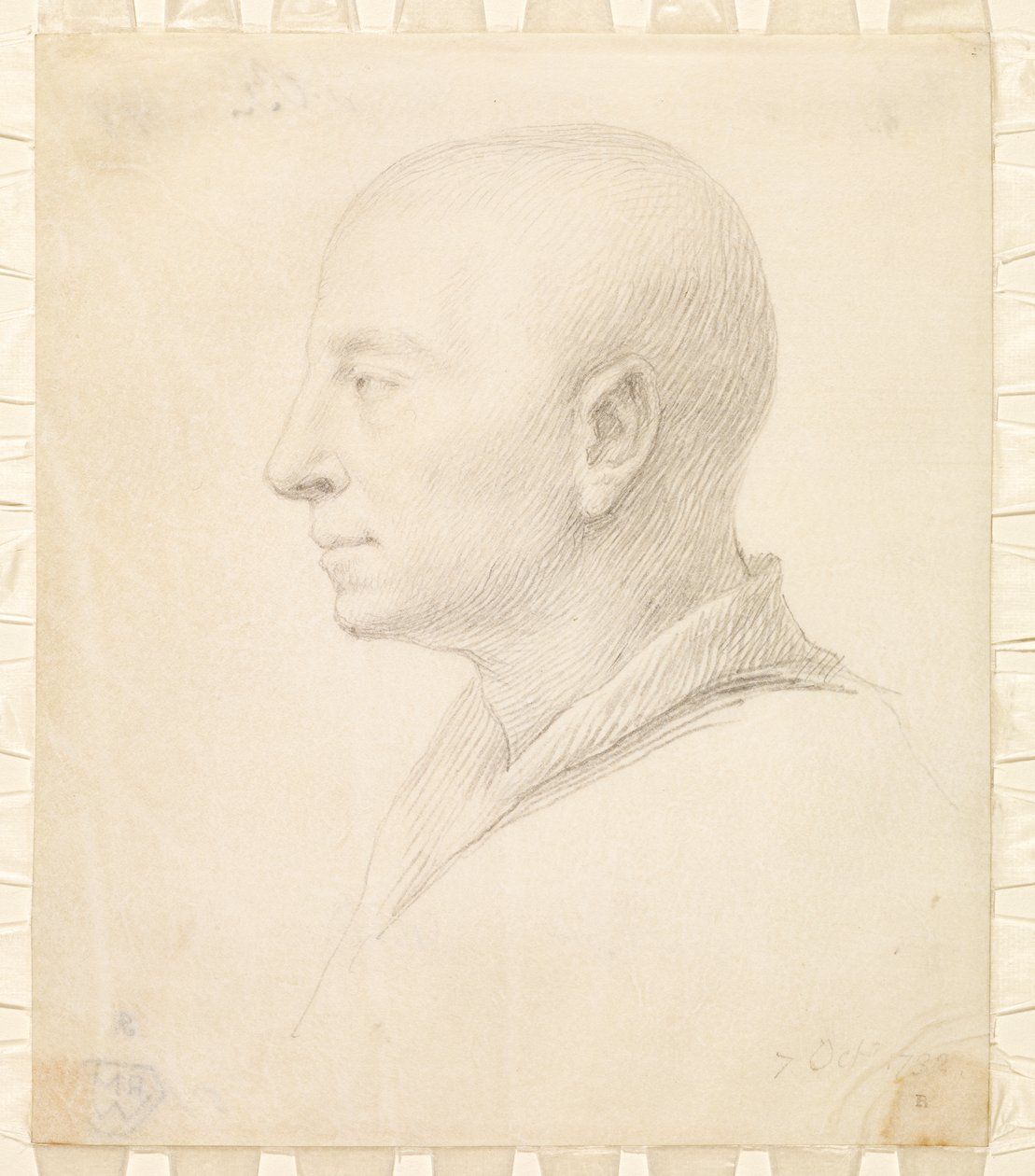 Önarckép profilban, 1732. október 7 alkotó: Jonathan Richardson