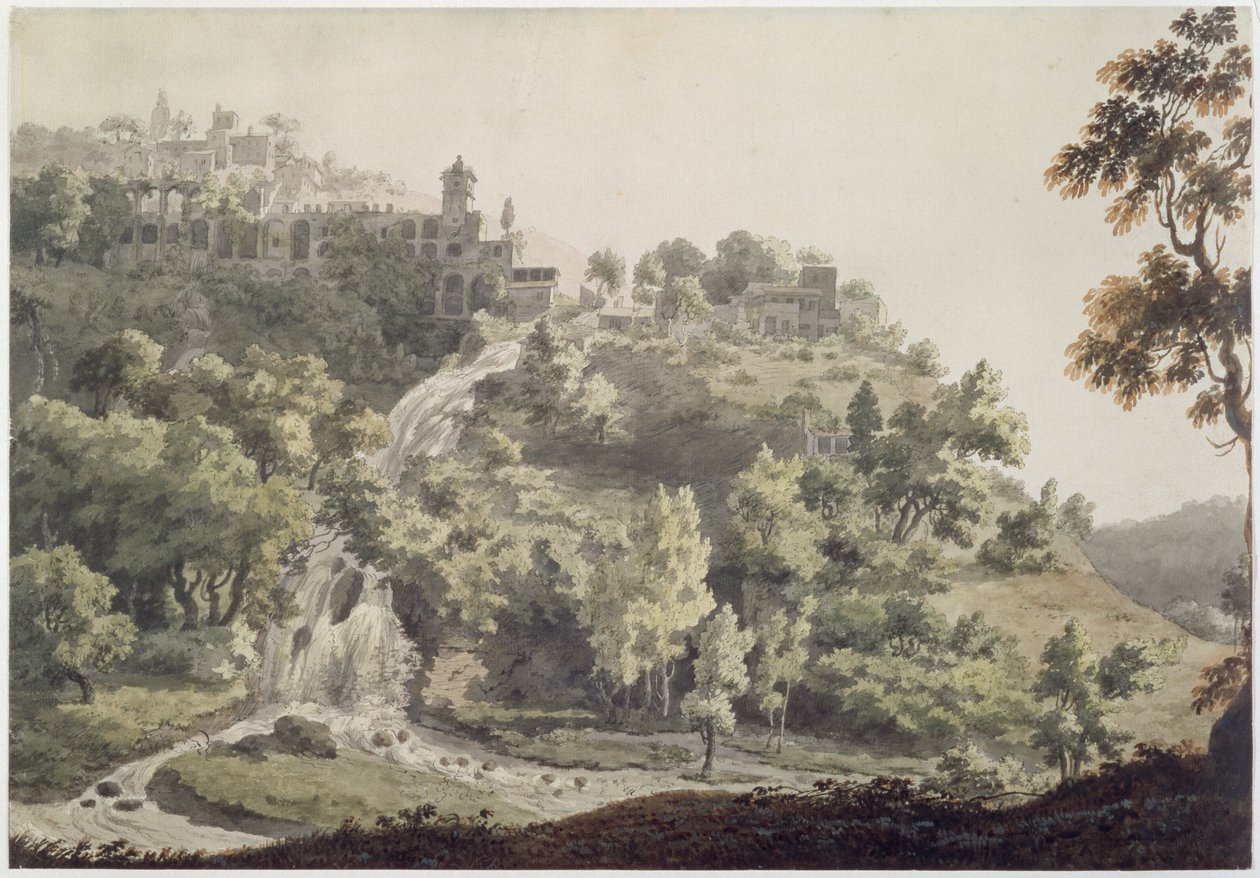 Tivoli: Kilátás a Maecenas-villára, 1858 alkotó: Jonathan Skelton