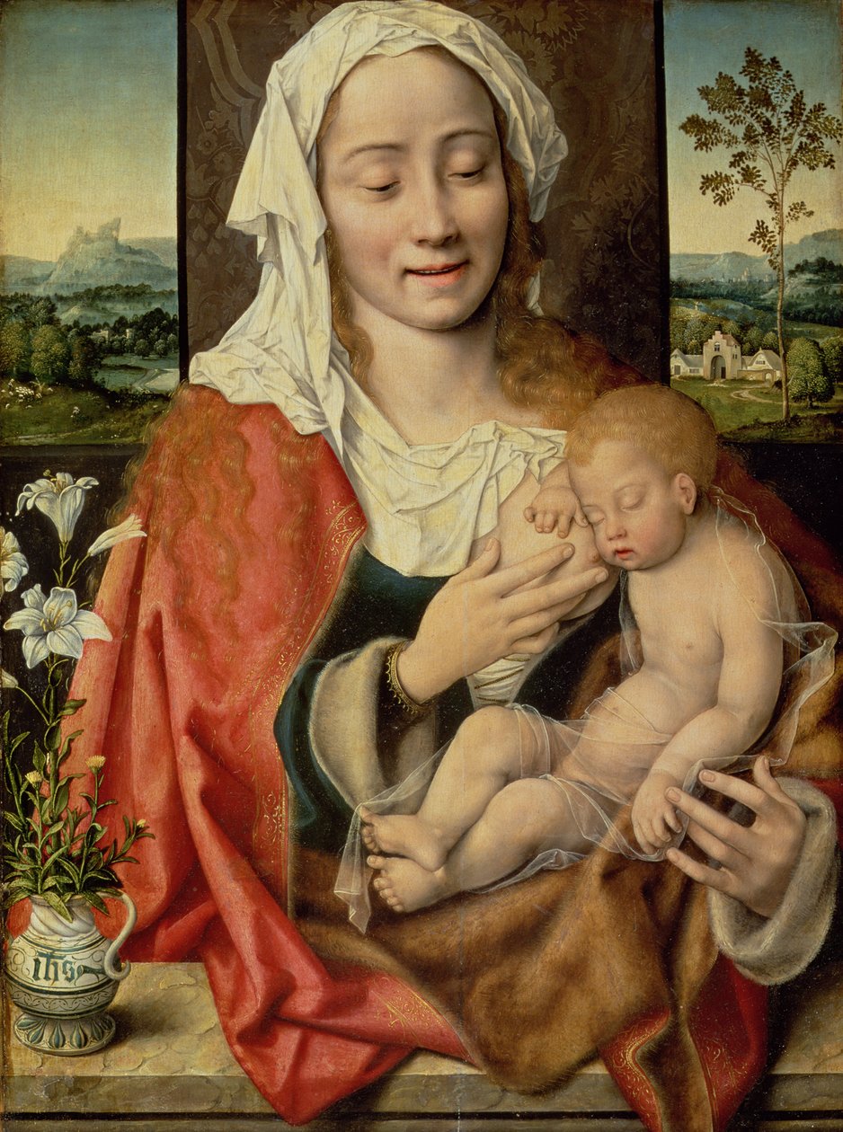 Madonna és gyermeke, 1525-30 körül alkotó: Joos van Cleve