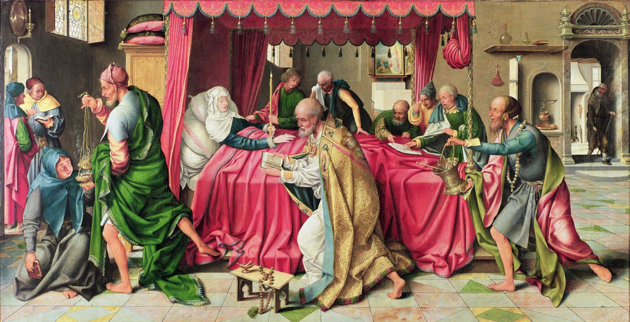 Triptichon a Szűzanya halálával, 1515 alkotó: Joos van Cleve