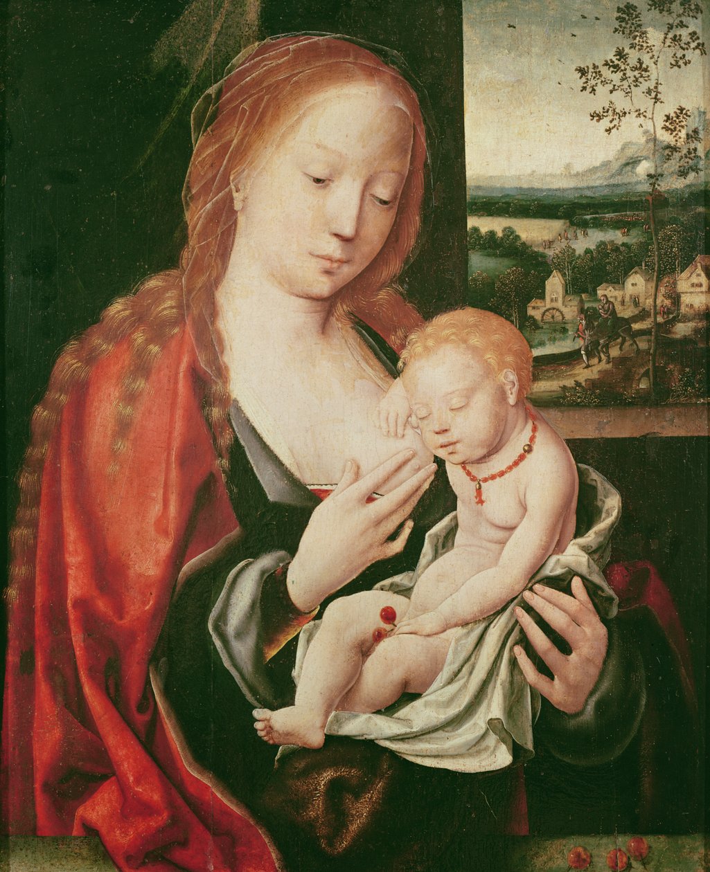 Szűz és alvó gyermek alkotó: Joos van Cleve