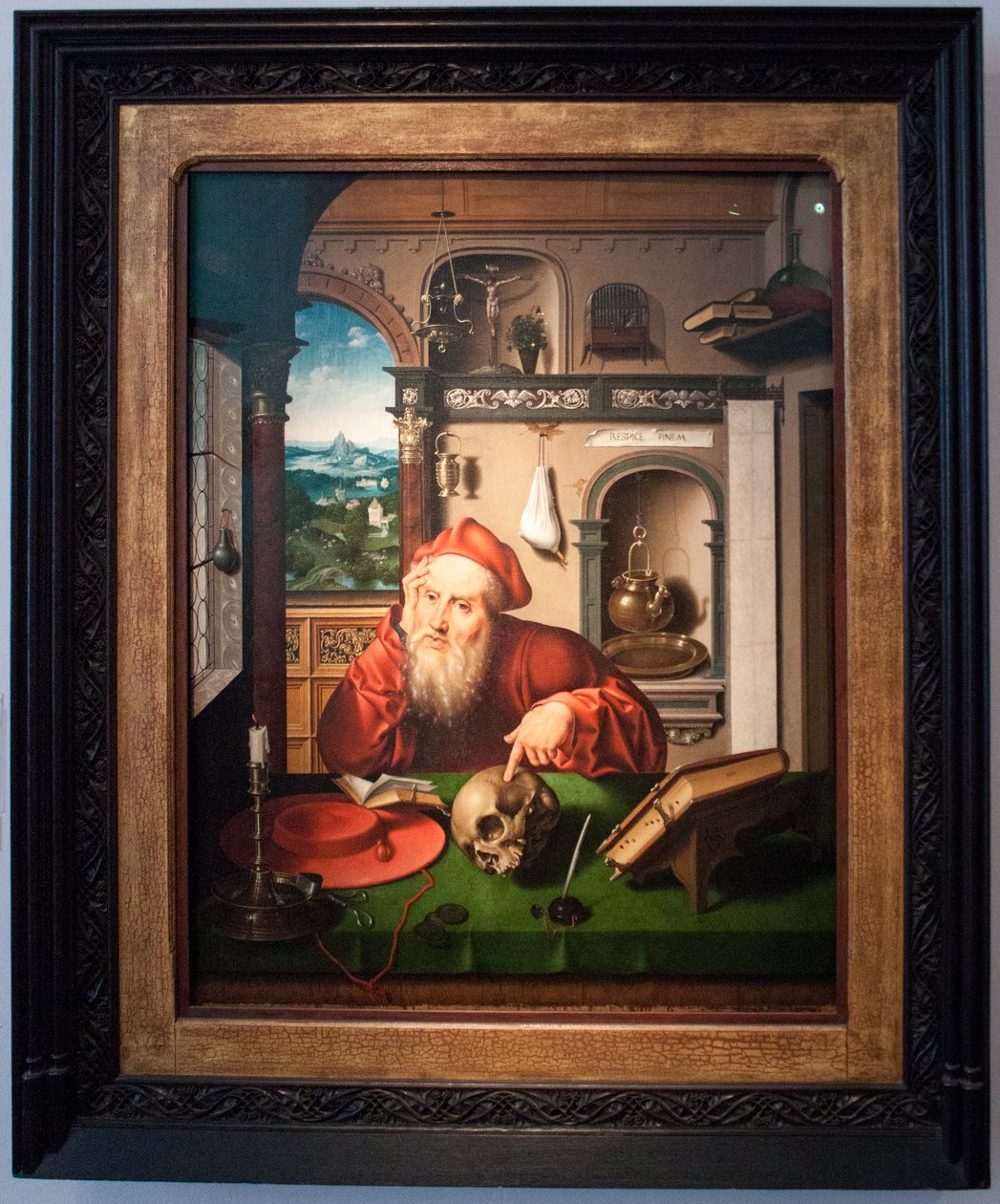 Szent Jeromos Deutsch: Der heilige Hieronymus In alkotó: Joos van Cleve