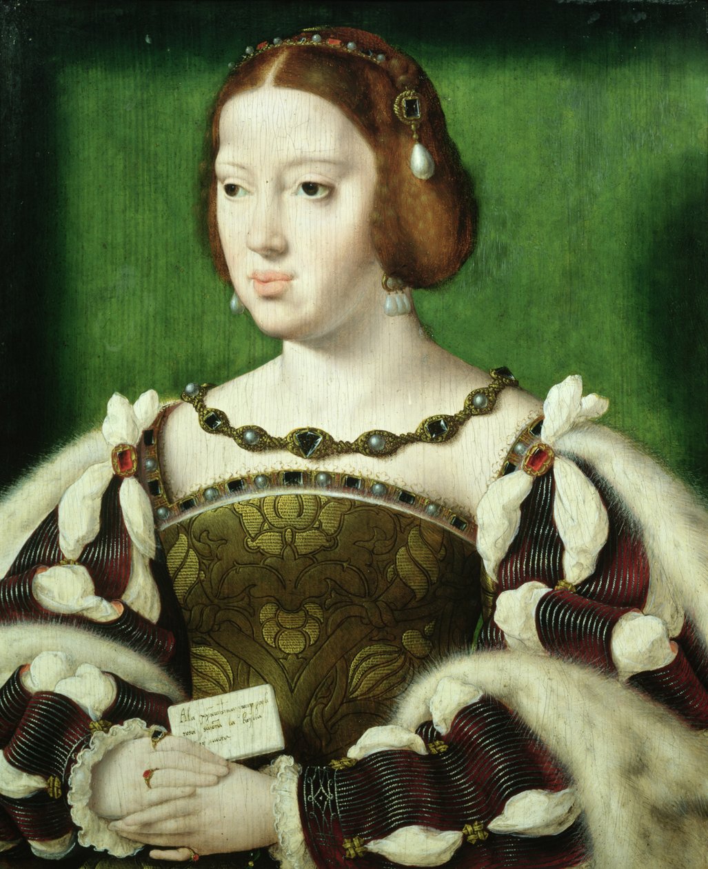 Eleonor francia királynő (tempera a panelen) alkotó: Joos van Cleve