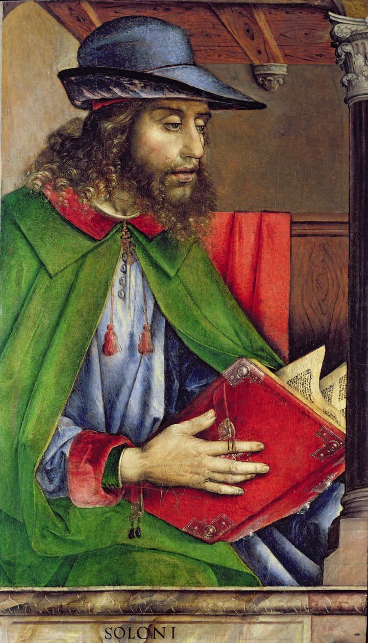 Szolón portréja (Kr. e. 640-558) 1475 körül alkotó: Joos van Gent