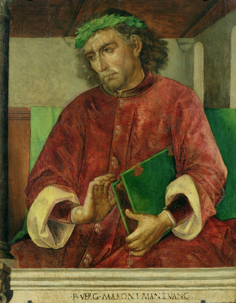 Vergilius (Kr. e. 70-19) portréja, 1475 körül alkotó: Joos van Gent