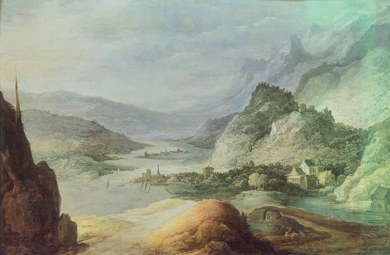 Hegyek tája, Josse de Monper (1564-1635) alkotó: Joos or Josse de The Younger Momper