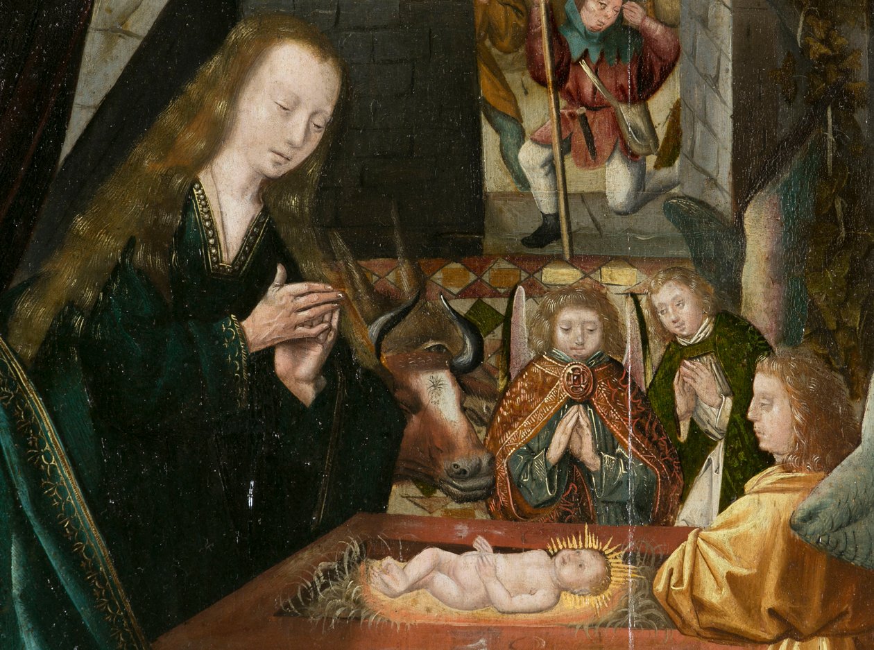 Betlehemi triptichon, 1540 körül (fára festett) alkotó: Joos van (attr. to) Cleve