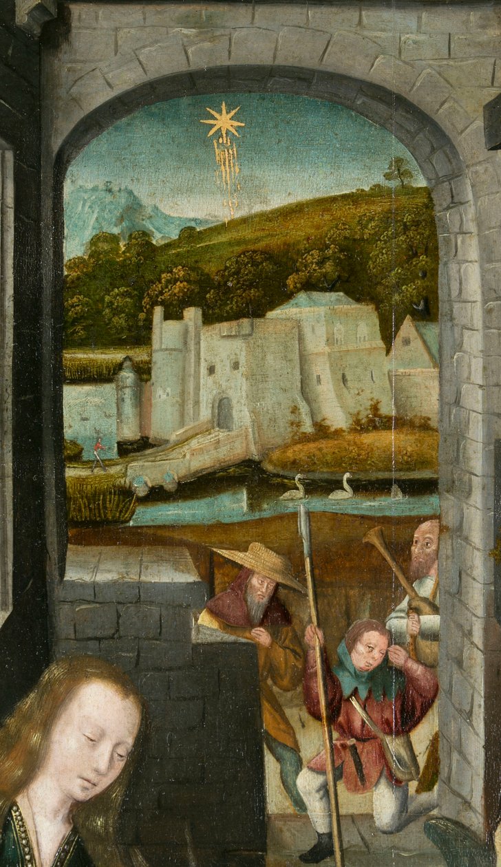 Betlehemi triptichon, 1540 körül (fára festett) alkotó: Joos van (attr. to) Cleve