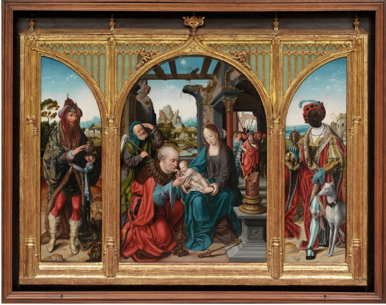 A bölcsek imádása alkotó: Joos van Cleve