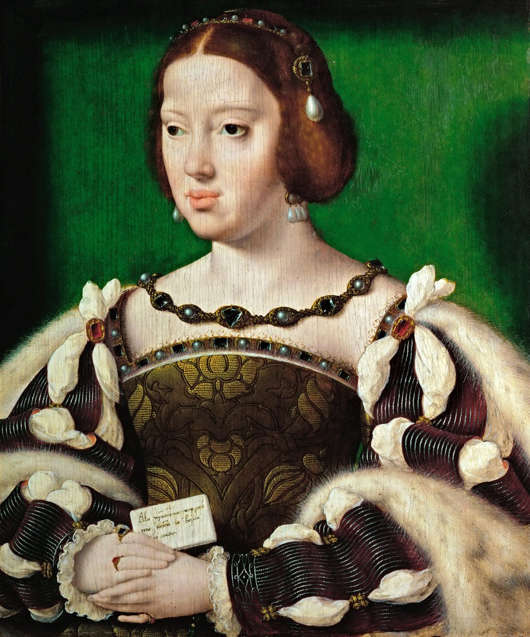Korai holland művészet : Eleanor osztrák királynő (1498-1558) portréja par Cleve, Joos van (kb. 1485-1540), 1530 után. Olaj, fa, 35,5x29,5. Művészettörténeti Múzeum, Vienne alkotó: Joos van Cleve
