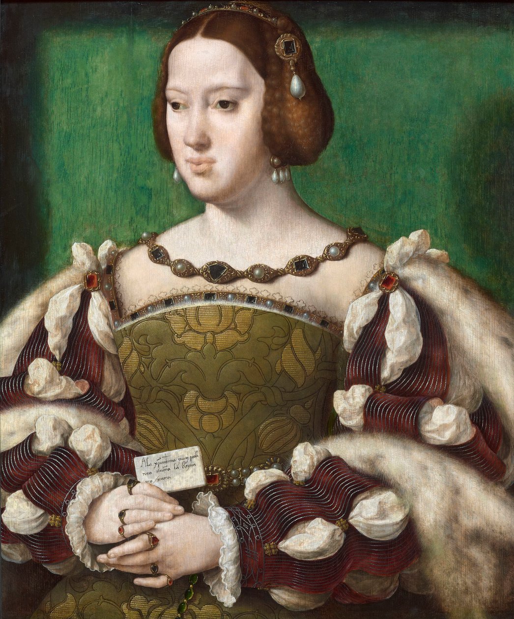 Osztrák Eleonóra, Franciaország királynője (1498-1558) alkotó: Joos van Cleve