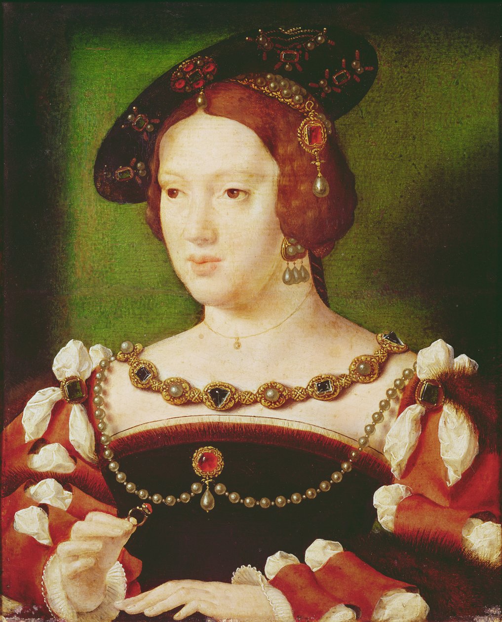 Habsburgi Eleanor (1498-1558) portréja alkotó: Joos van Cleve
