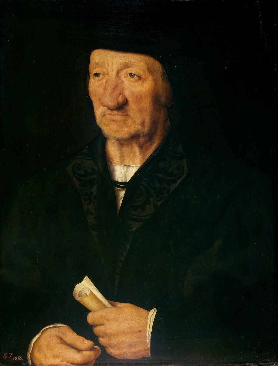 Öreg ember portréja, 1525-7 alkotó: Joos van Cleve