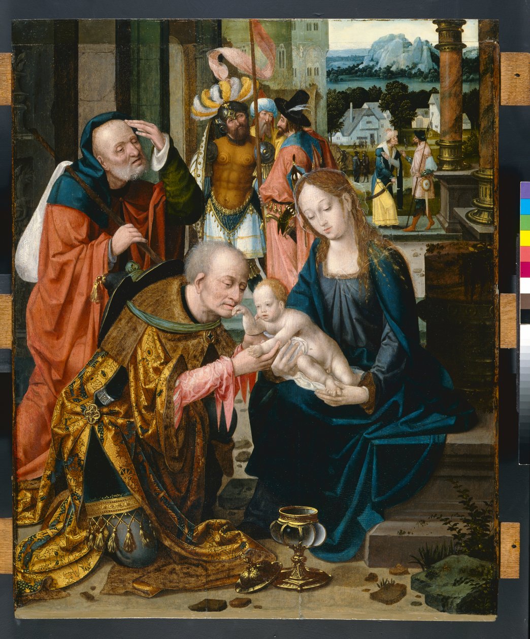 A királyok imádása alkotó: Joos van Cleve