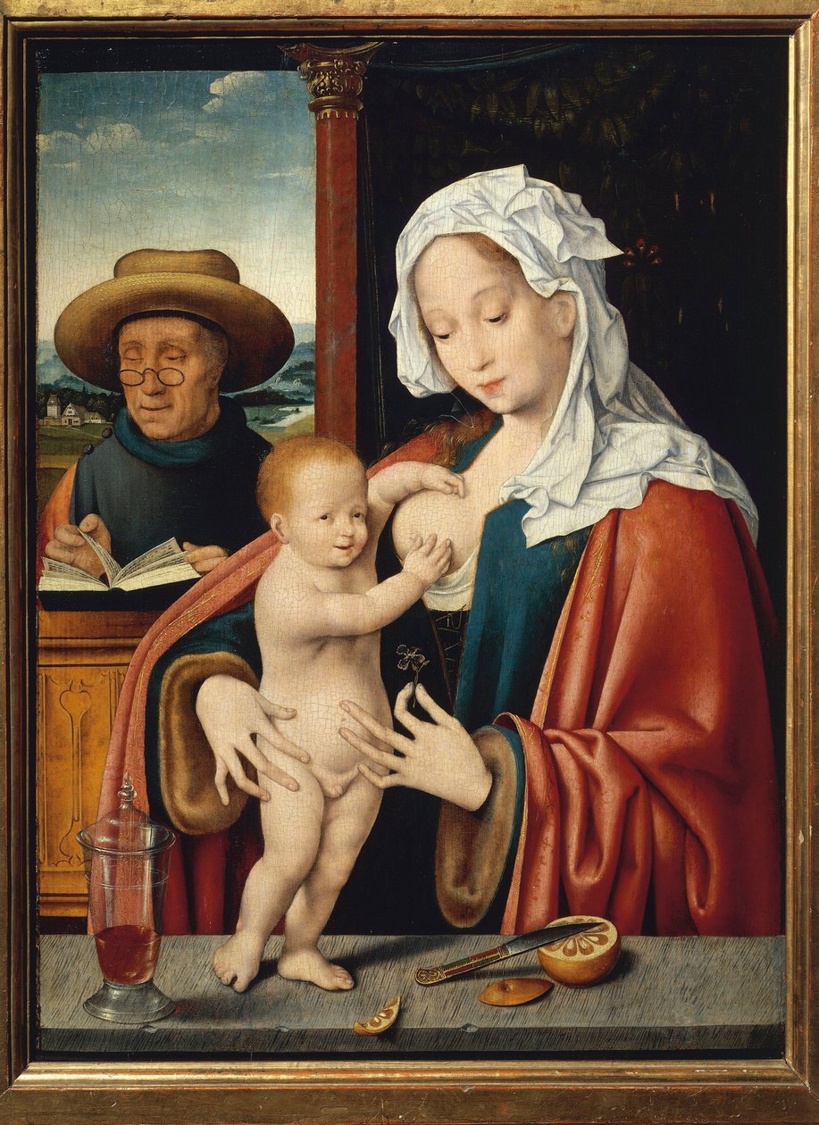 A Szent Család (Festmény alkotó: Joos van Cleve