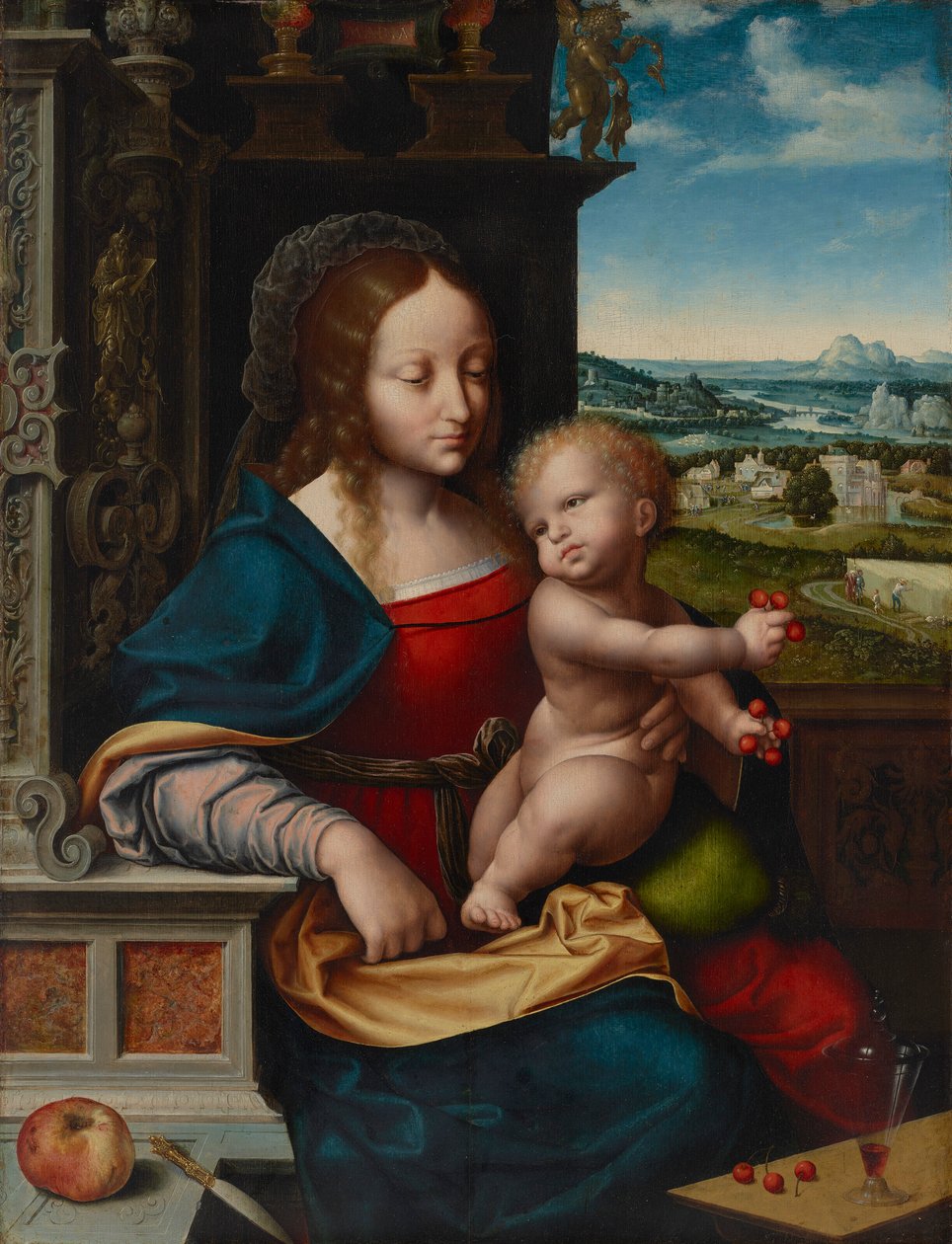 A Cseresznyés Madonna alkotó: Joos van Cleve