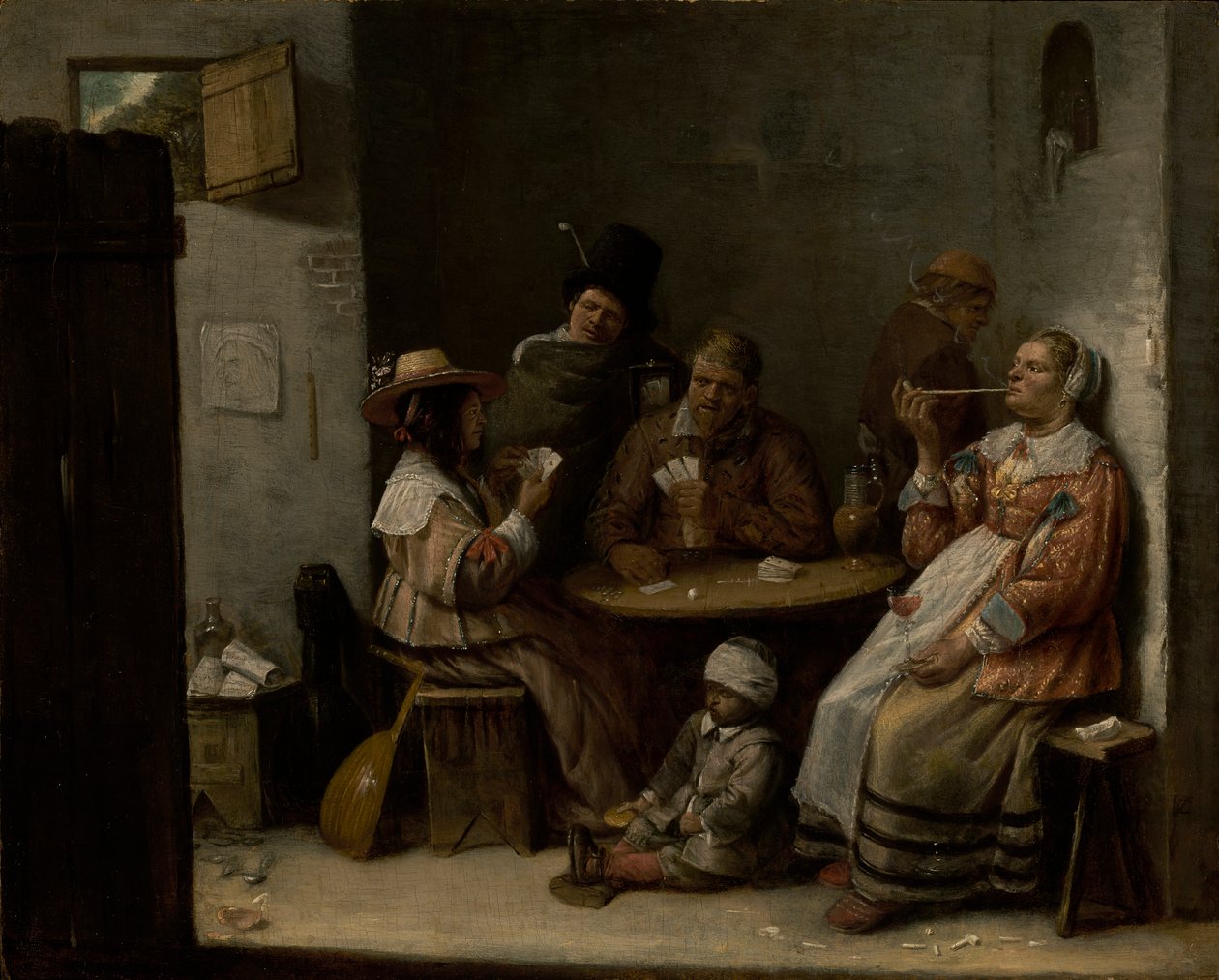 Kártyajátékosok, 1645 körül alkotó: Joos van Craesbeeck